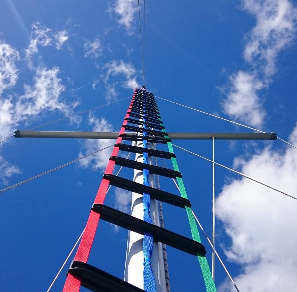 sailboat mast climbing ladder